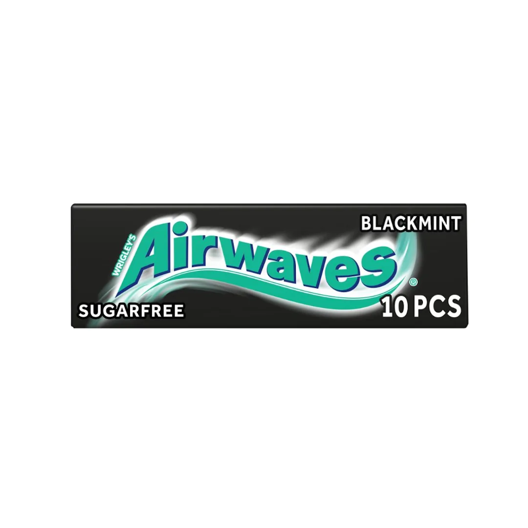 Airwaves Black Mint Chewing Gum 14g (10pcs)